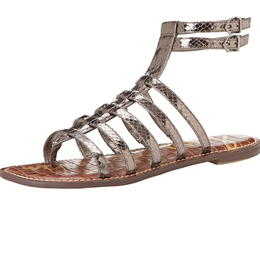 Sam Edelman Pewter Gladiator Sandals
